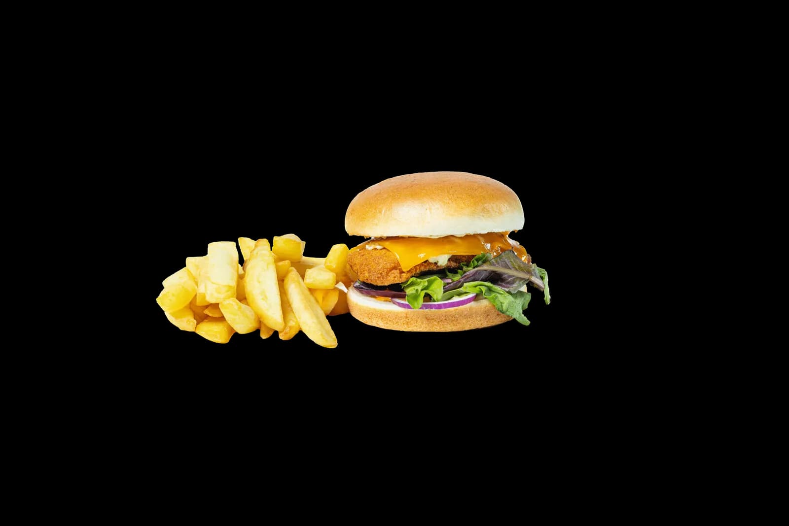 Chicken crousty burger