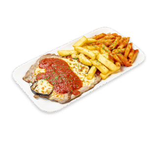 Escalope de poulet parmigiana