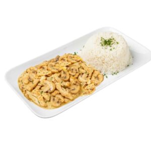 Émincé de poulet aux champignons