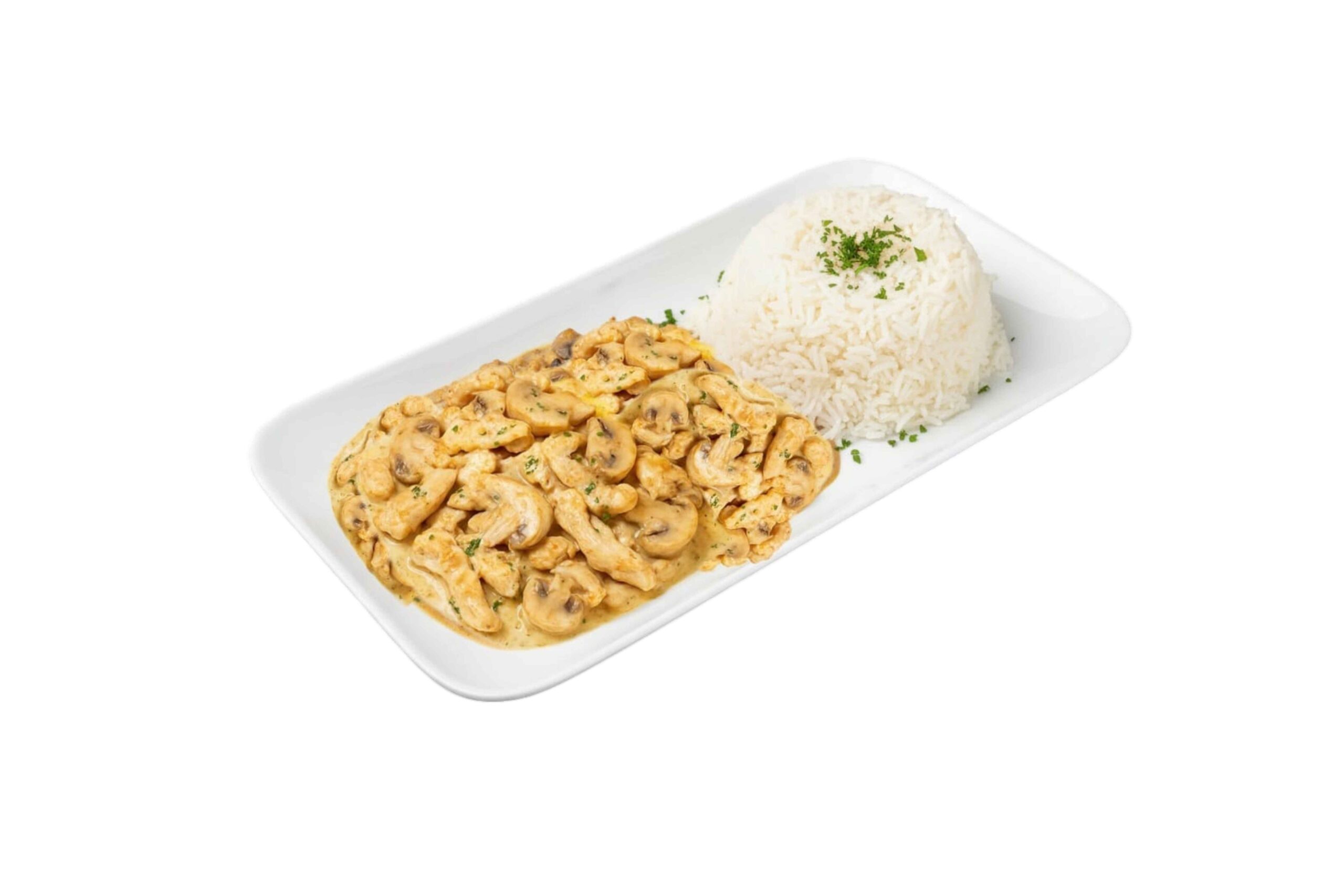 Émincé de poulet aux champignons