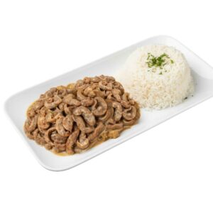 Émincé de veau aux champignons