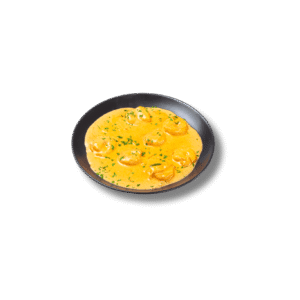 Scampis à la sauce du chef