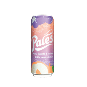Pales pêche blanche / violette 33cl (pétillant)